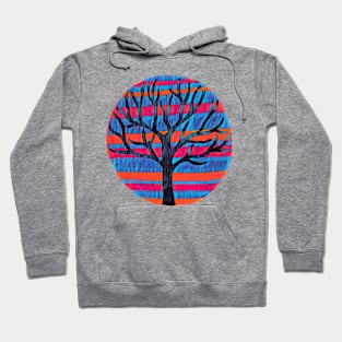 Tree in Blue Wash Hoodie